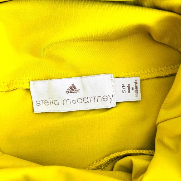 Adidas by Stella McCartney Long Sleeve Turtleneck Shirt Green-Yellow - Picture 4 of 4